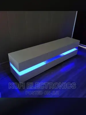 High Glossy LED White TV Stand