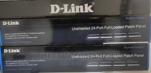 D-Link NPP-C61BLK241 Cat6 Patch Panel 24 Port Loaded