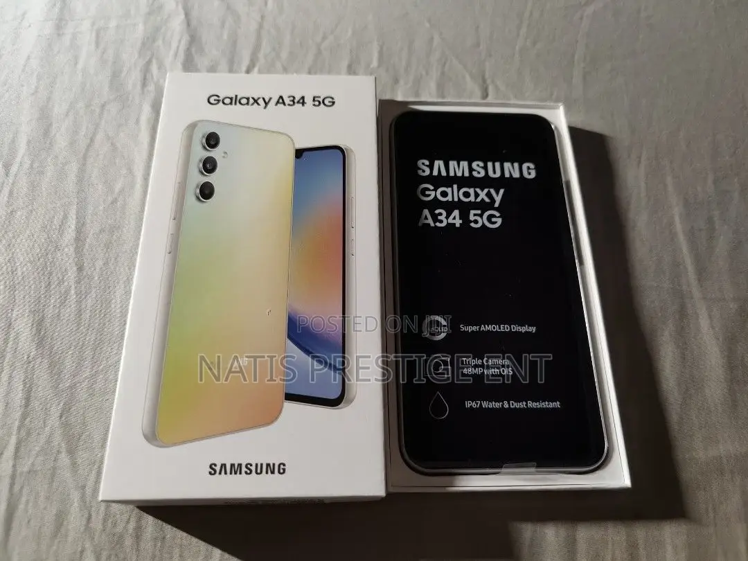 New Samsung Galaxy A34 128 GB Silver