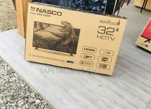 Glossy Digital Satellite 32 Inches Nasco Black LED Tv