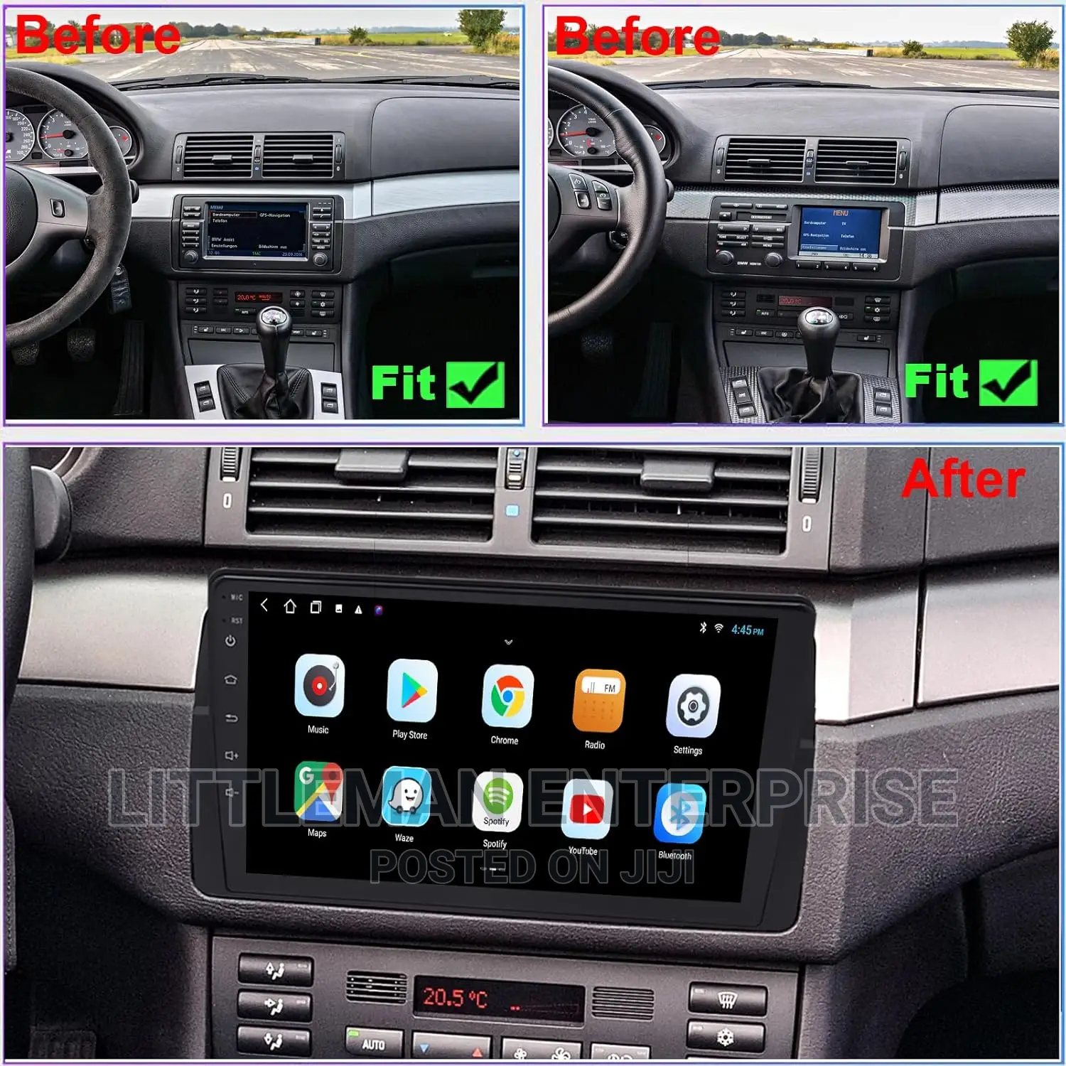 BMW E46 M3 1999-2005 Android Player +Free Camera