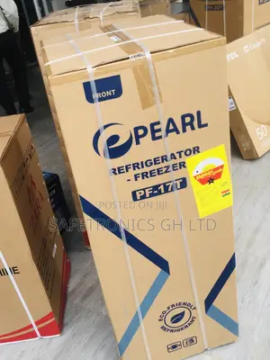 Electric Pearl Doubledoor Topfreezer PF-17T Glass Black