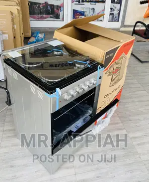 Free Standing Volcano50x50 2 Gas + 2 Electric Burner,Silver