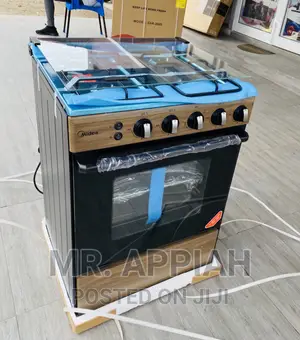 Fabulous Midea 4 Gas Burner + Oven Grill(BMG6060-WD)60x60