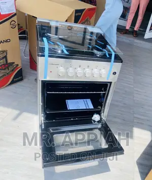 Elegant Volcano 50x50 3 Gas + 1 Electric Burner(Gray).