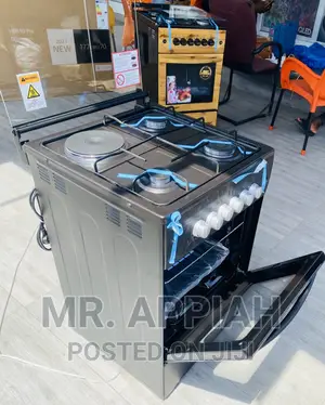 Anti-Rust Volcano50x50 3gas +1electric Cooker + Oven(Black)