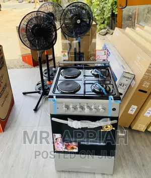 Brand New Volcano 50x50 2 Gas + 2 Electric Burner(Silver)
