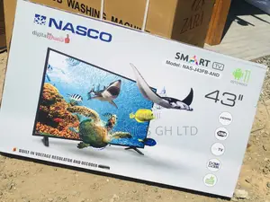 Nasco Smart 43 Inches LED Glossy Black Electric Tv 