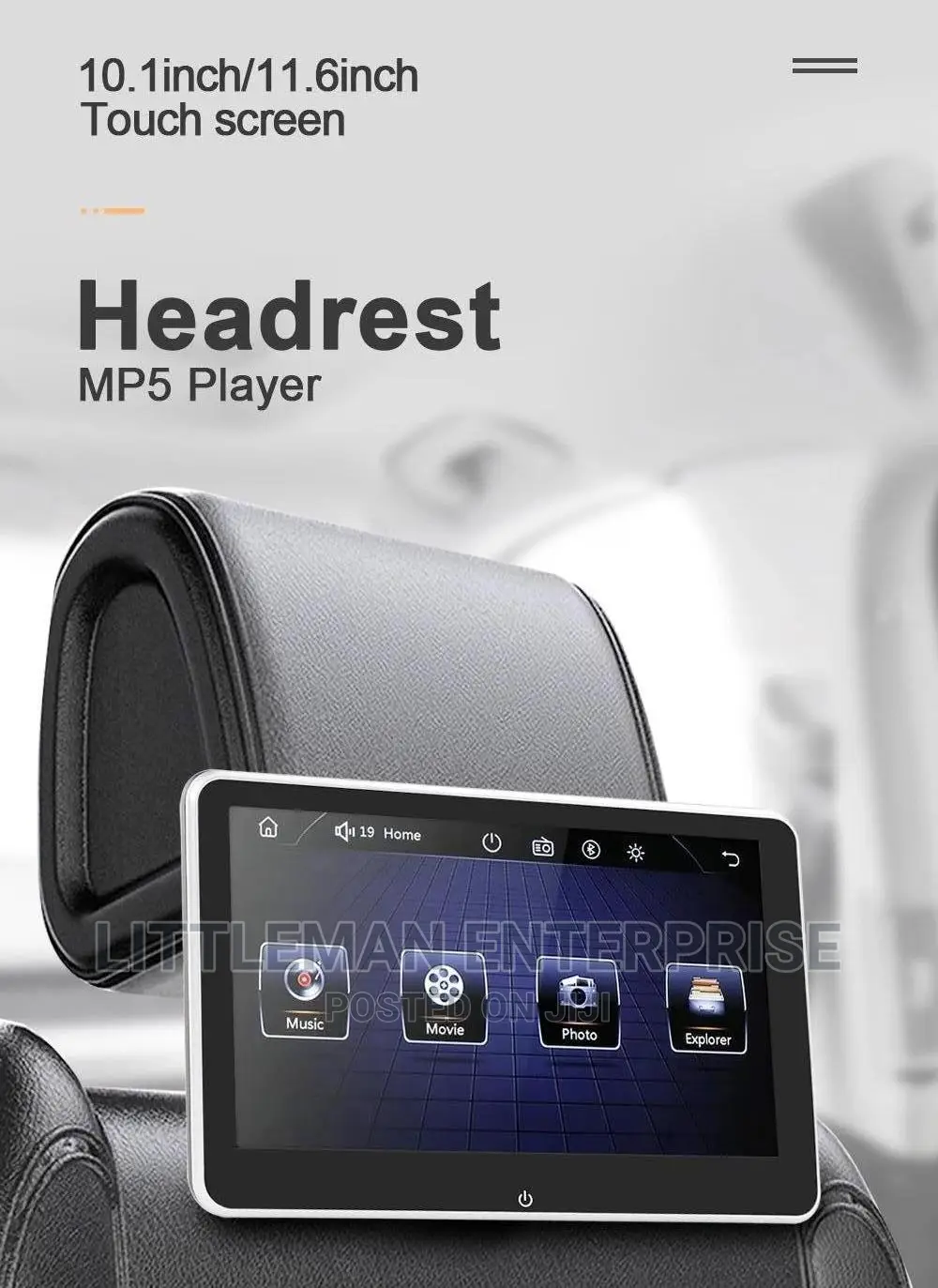 Car Headrest DVD Player Touch Screen MP5 Player