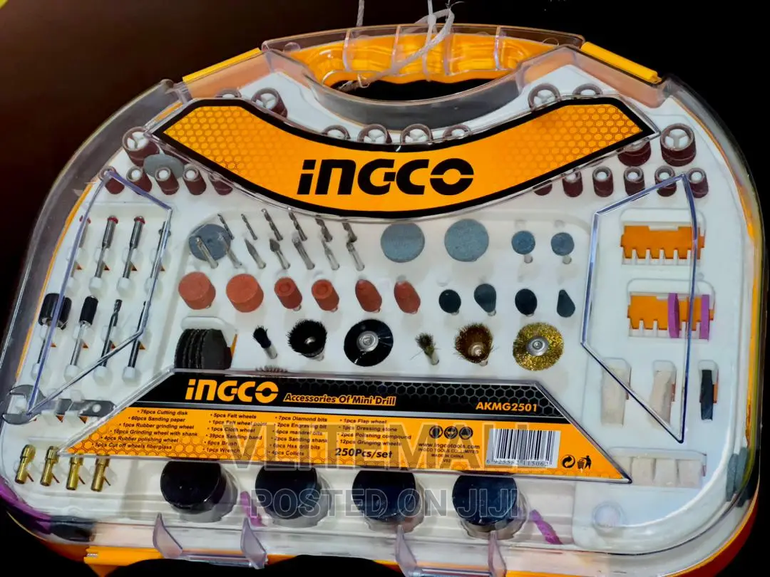 INGCO 250pcs Accessories of Mini Drill – AKMG2501
