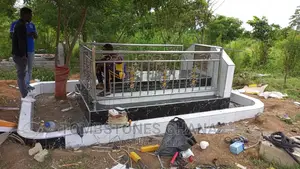 Silver Stainless Steel Balustrade for Tombstone