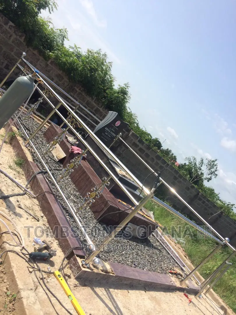Silver Stainless Steel Balustrade for Tombstone