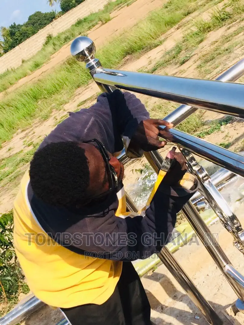 Silver Stainless Steel Balustrade for Tombstone