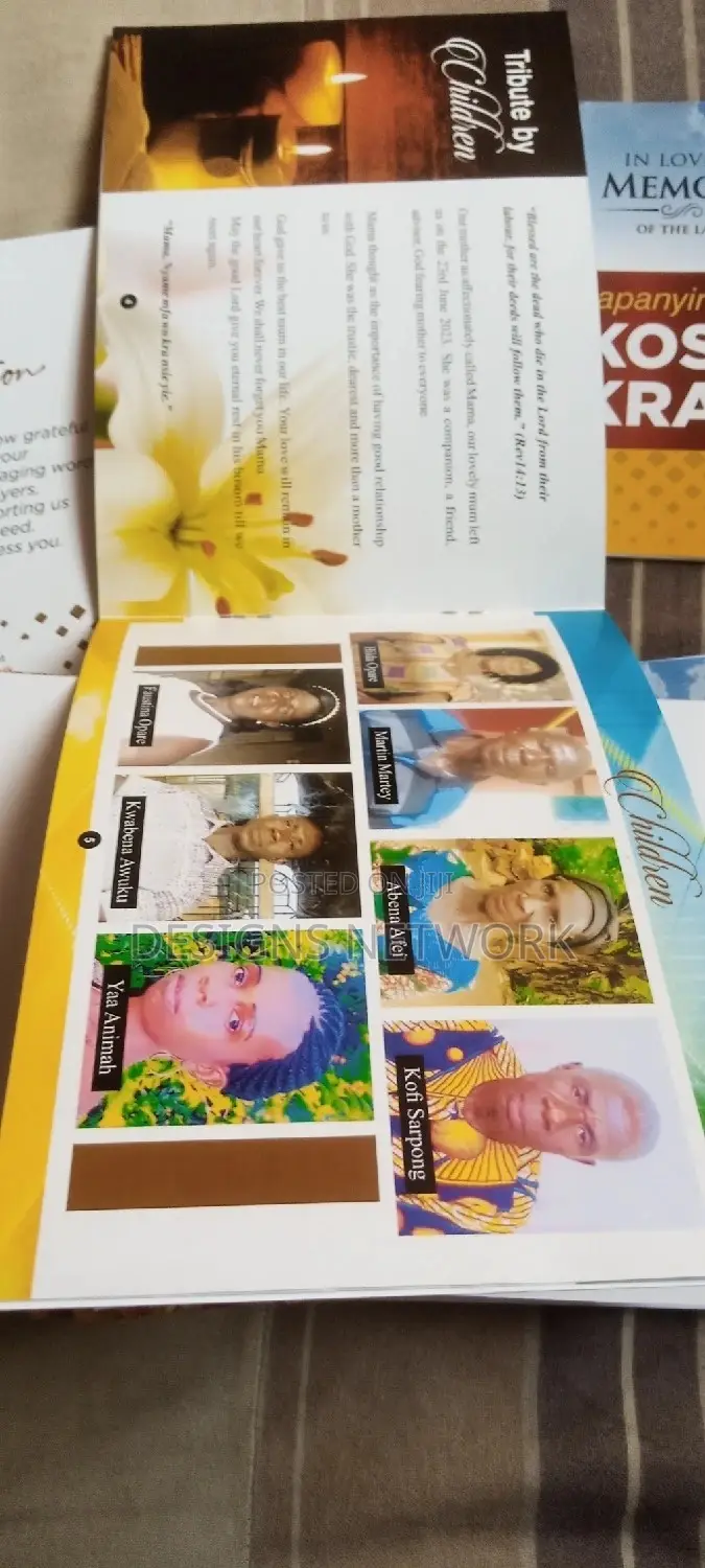 Books/Brochures for Funeral