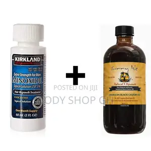 Jamaica Black Castor Oil + Kirkland Minoxidil [Hair + Beard]