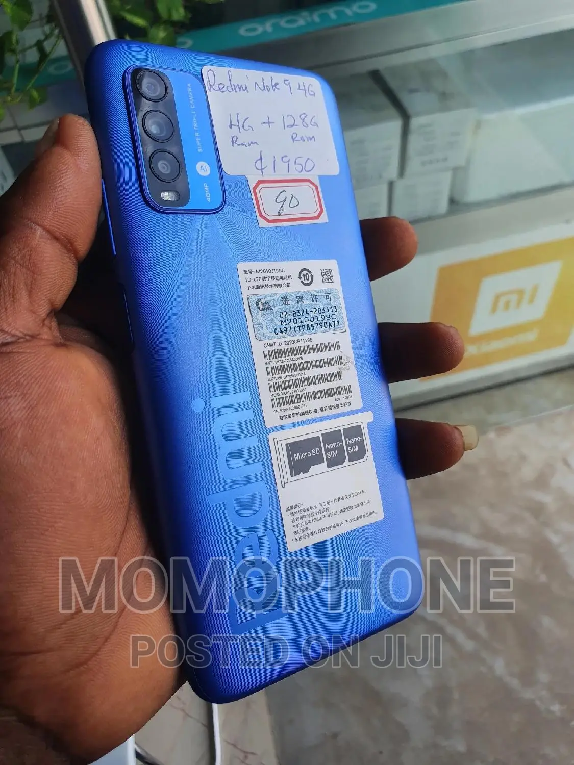 Xiaomi Redmi Note 9 4G 128 GB Blue