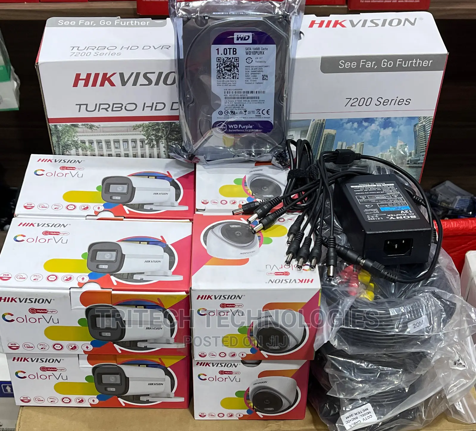 Hikvision 8ch Complete Full-Color With Sound 2mp + 1TB