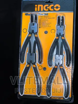 Ingco Ring Pliers Set 7" 4pcs - Hccpso1180