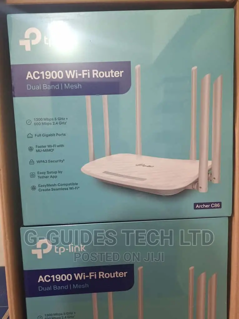 Tp-Link Ac1900 Wireless Mu-Mimo Wi-Fi Router Dual-Band Mesh Archer C86