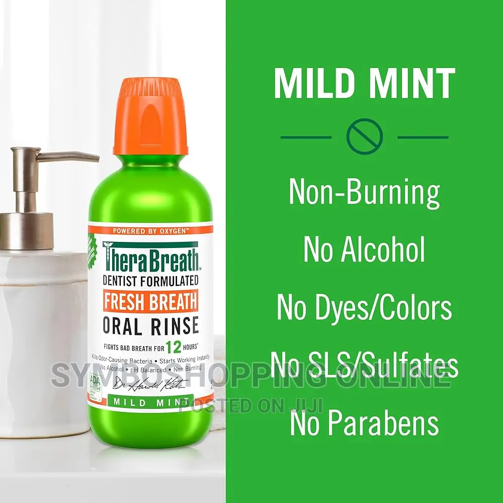 Therabreath 12-Hour Fresh Breath Oral Rinse Mouthwash 473ml