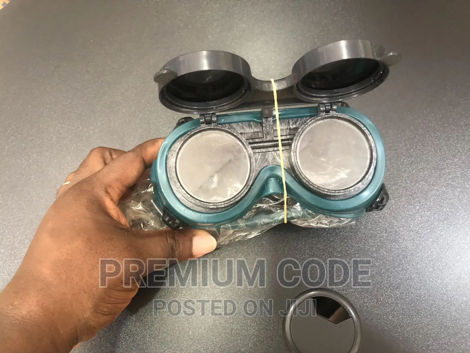 Welding Googles, 2 In 1 Black And White