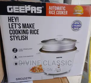 Geepas 2.8 Lit Rice Cooker With Steamer