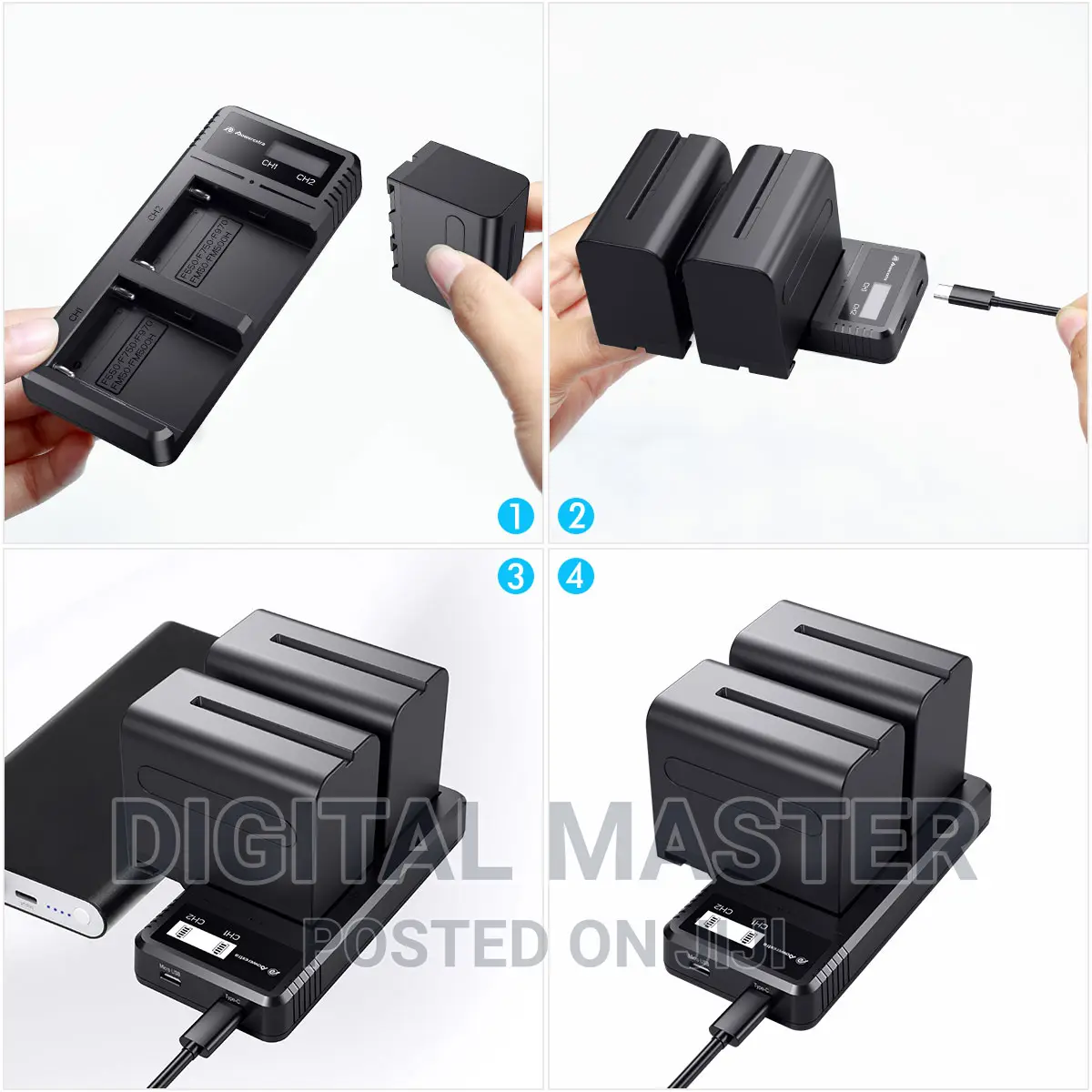 Powerextra NP-F970 (2 Battery Kit Pack)