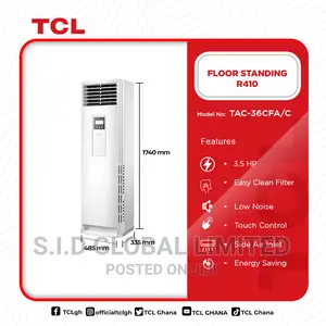 TCL 3.5hp Floor Standing R410 Tac-36cfa/C + Free Fan