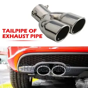 Bolt-on Dual Exhaust Tip Muffler Tail Pipe Outlet Nozzle