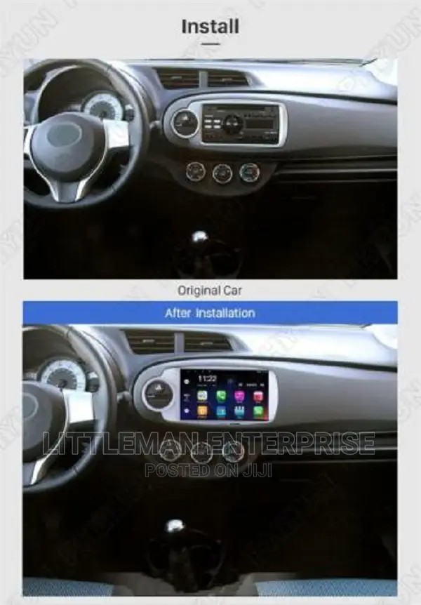 Toyota Vitz 2012-2016 Android Player +FREE CAMERA