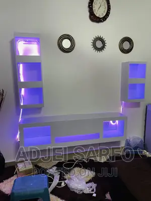 Original Led Tv Stand With Led Shelves