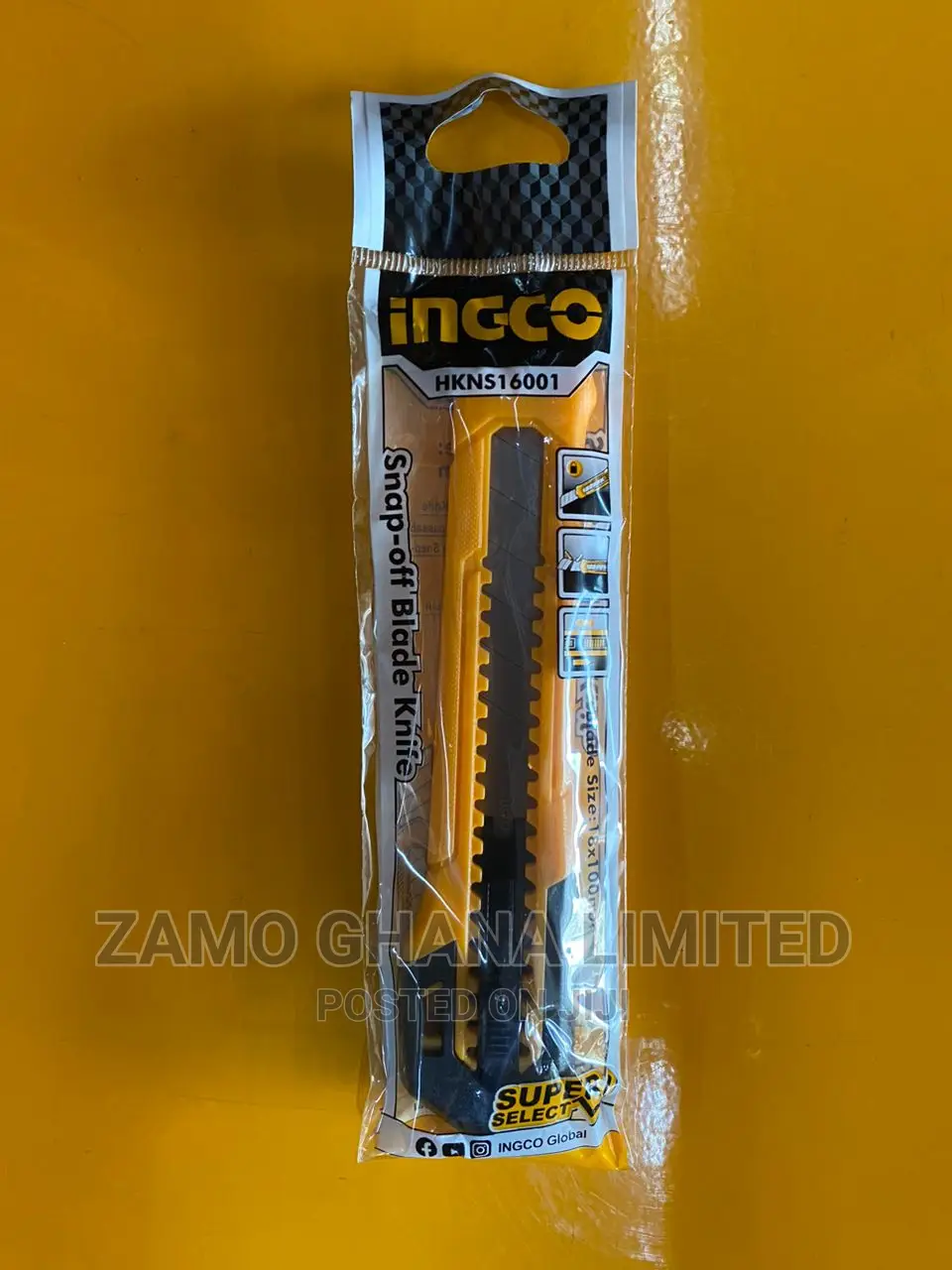 Ingco Snap-Off Blade Knife - Hkns16001