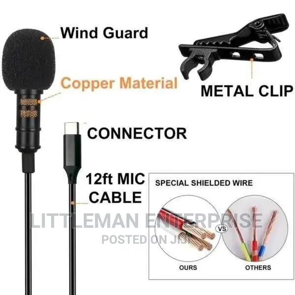 Lapel Recording Lavalier Phone Microphone