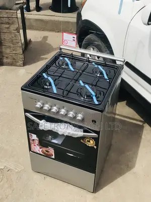 4 Gas Oven With Grill 50x50 Volcano Sliver Cooker Elegant