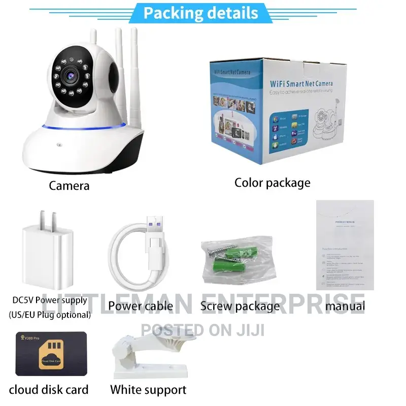 WIFI Camera Rotating Baby Monitor CCTV Nanny Cam 720P