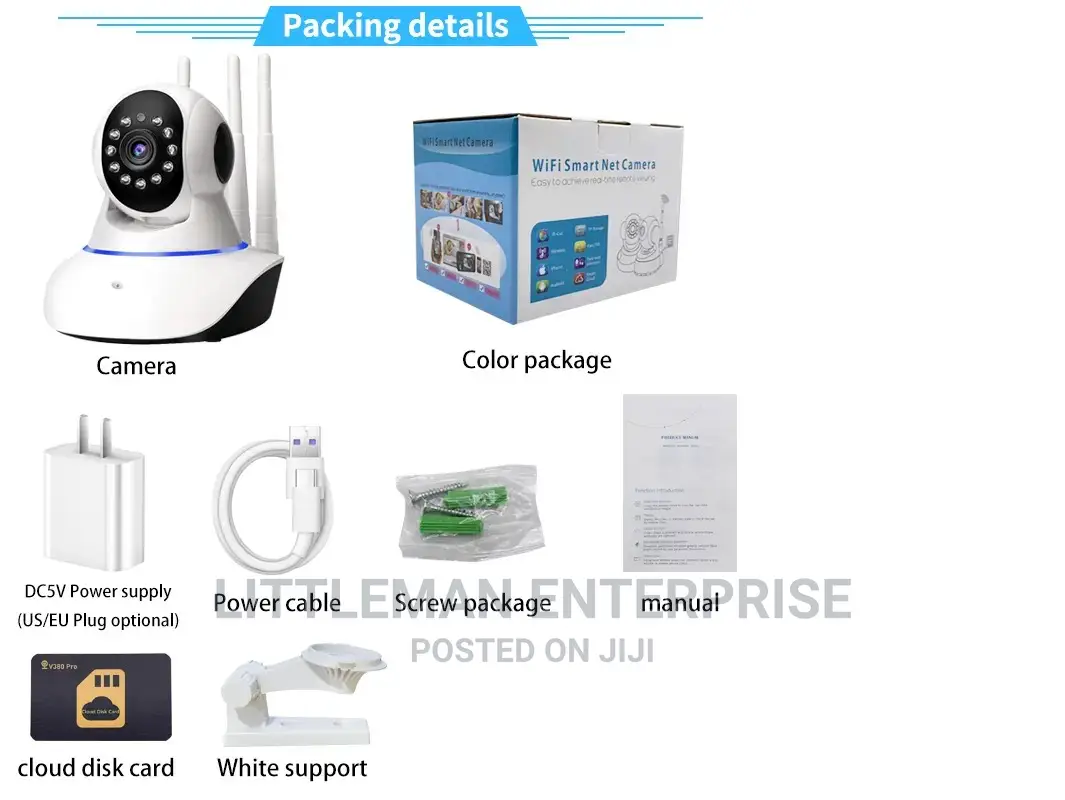 WIFI Camera Rotating Baby Monitor CCTV Nanny Cam 720P