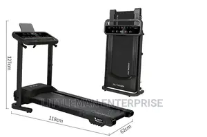 Electric Treadmill Foldable Inbuilt Bluetooth Mp3
