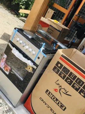 Volcano Gray Glass Lid 2gas 2 Electric Oven With Grill 50x50