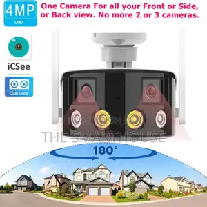 Smart Dual 180° Rotating CCTV Camera (Wireless and Wired)