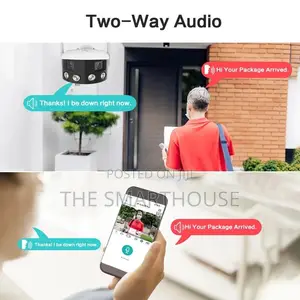 Smart Dual 180° Rotating CCTV Camera (Wireless and Wired)