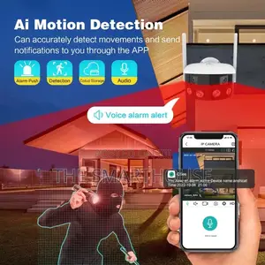 Smart Dual 180° Rotating CCTV Camera (Wireless and Wired)