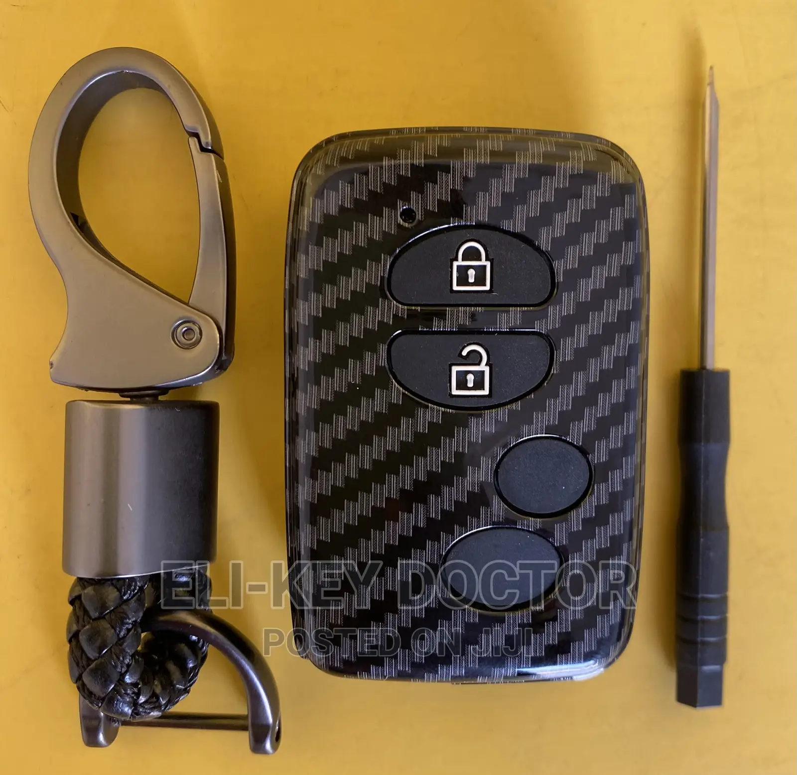 Carbon Case for Toyota Corolla Camry RAV4 Landcruiser Key