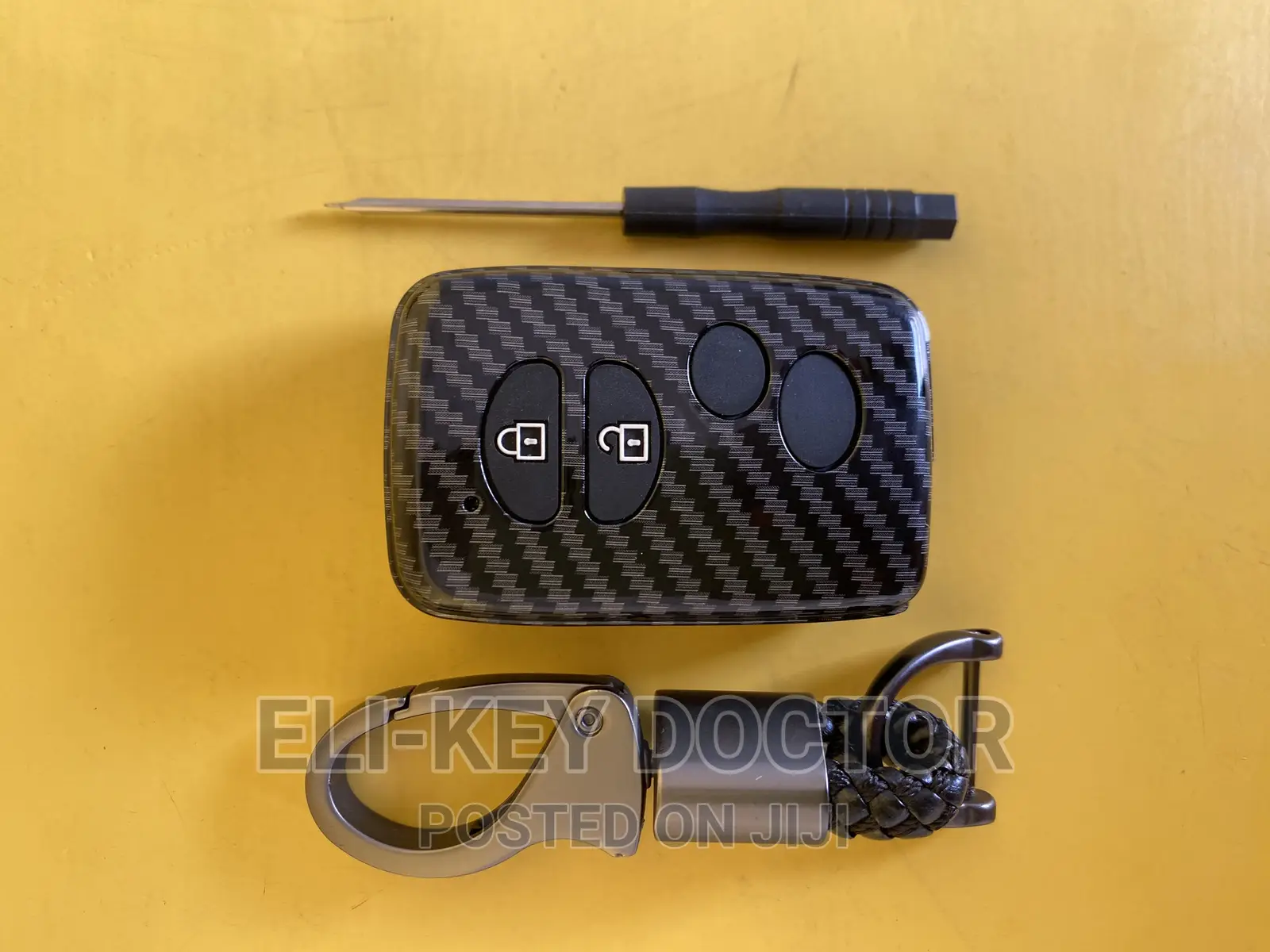 Carbon Case for Toyota Corolla Camry RAV4 Landcruiser Key