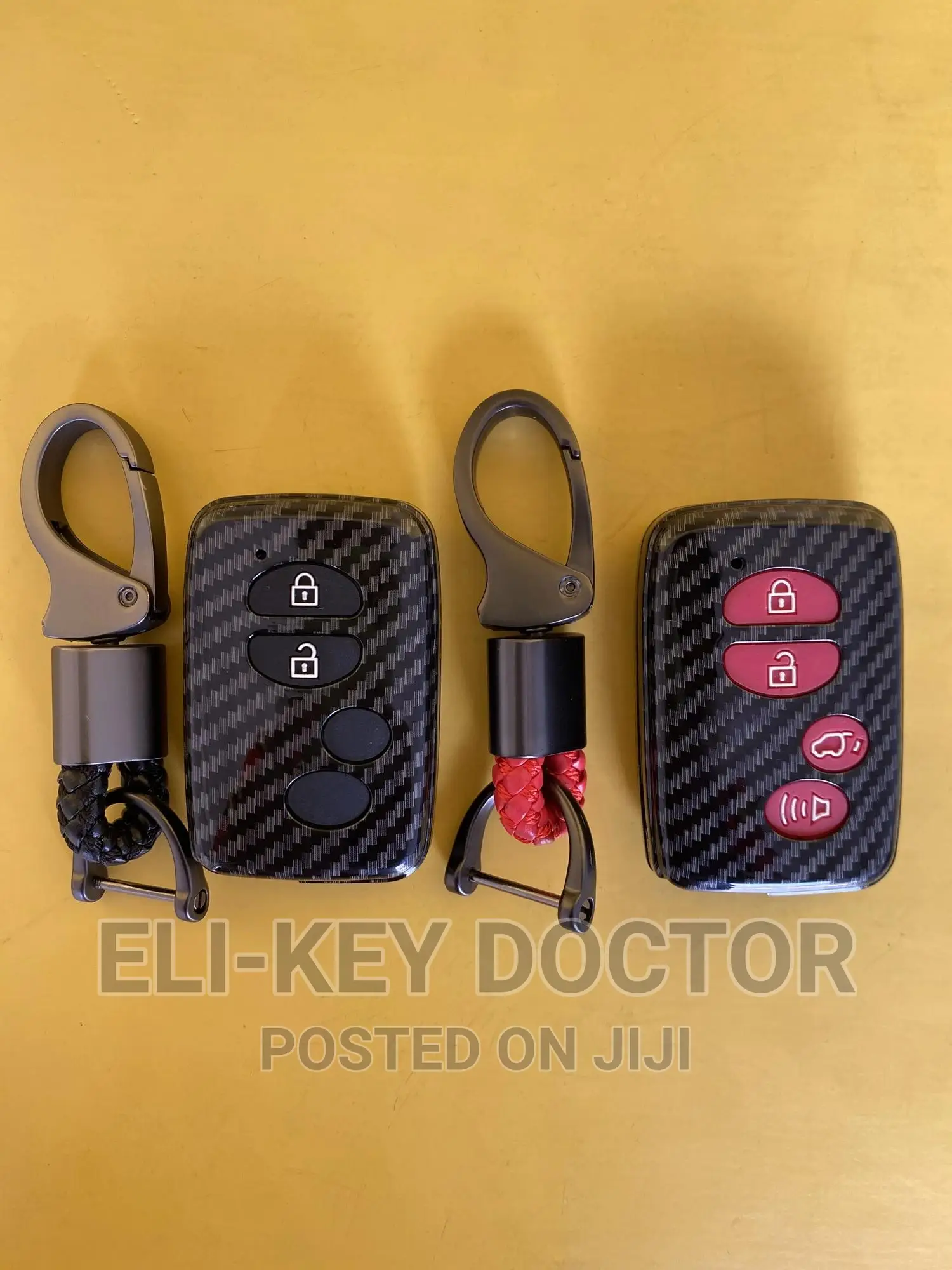 Carbon Case for Toyota Corolla Camry RAV4 Landcruiser Key