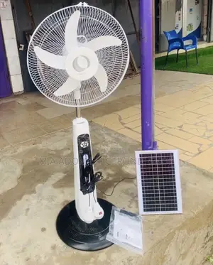 Latest Clinette Rechargeable Standing Fan With Solar Panel