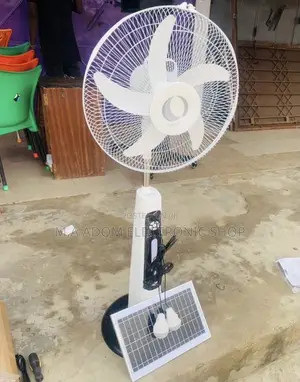 Quality Clinette Rechargeable Standing Fan With Solar Panel.