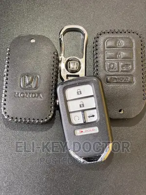 Leather Cases for Honda Accord Civic CRV Smart Key With Hook