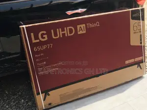 LG UP77 Smart 65 Inches LED Glossy UHD Black Tv