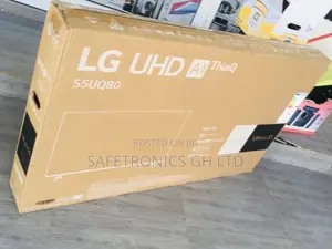 UQ80 55 Inches Glossy LED LG UHD Smart Black Tv 