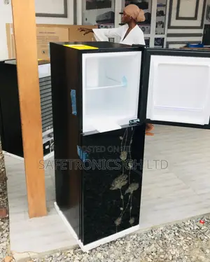 Pearl Pf-20t Doubledoor Topfreezer Electric Fridge  Black